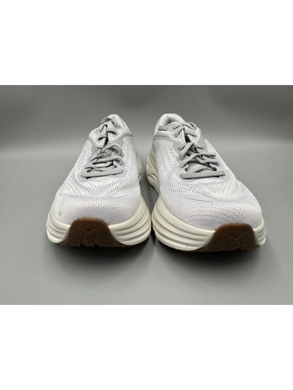 Women’s HOKA Bondi 8 Sneakers, Lunar Rock/Nimbus Cloud, Size 9.5B